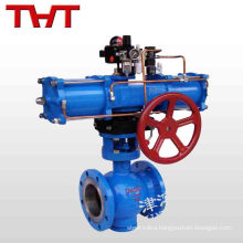 factory price dn20 pneumatic actuated V type ball valve